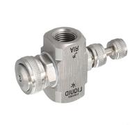 Buse de pulvérisation d'air réglable - Buse de pulvérisation de jardin en acier inoxydable 304 pour arrosage, humidification et refroidissement, compatible avec les filetages de tuyau standard (B)