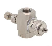 Buse de pulvérisation d'air réglable pour tuyau d'arrosage - 304 en acier inoxydable haute pression avec filetage femelle, portée de 2 à 3 m (E)