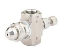 Buse de pulvérisation d'air réglable pour tuyau d'arrosage - Buse d'eau haute pression en acier inoxydable 304 avec mélange externe, distance de pulvérisation de 2 à 3 m (D)