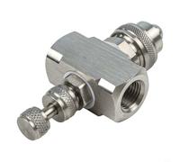 Buse de pulvérisation d'air réglable pour tuyau d'arrosage - Buse d'eau haute pression en acier inoxydable 304 avec filetage femelle, distance de pulvérisation de 2 à 3 m (A)