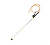 Buse de pulvérisation d'arrosage de jardin avec baguette en métal de 80 cm et tuyau flexible de 1,1 m pour pulvérisation haute pression réglable jaune noir (B)