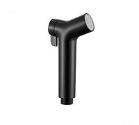 Buse de pulvérisation de bidet à pression réglable pour le lavage féminin et le nettoyage des toilettes, eau haute pression avec interrupteur rotatif, Compat (noir)