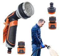 Buse de pulvérisation de jardin, buse d'irrigation de jardin - Buse de pulvérisation d'eau antidérapante - Pulvérisateur haute pression - Embout de tuyau robuste pour le nettoyage et la douche des