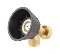 Buse de pulvérisation de jardin réglable en laiton avec tête d'atomiseur en cuivre noir pour irrigation agricole avec base rotative à 360 degrés