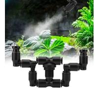Buse de pulvérisation de terrarium de reptiles, arroseur de brouillard de brumisateur à double tête Chaque joint peut pivoter à