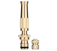 Buse de pulvérisation d'eau en cuivre avec modes de pulvérisation réglables haute pression y compris brume de douche jet pour lavage de voiture et utilisation en extérieur offrant performance (C)