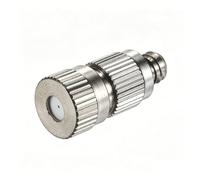 Buse de pulvérisation en acier inoxydable à cinq sections à filetage mâle, atomiseur haute pression, pulvérisateur à Micro-brouillard, 50 pièces 2 sections Orifice Dia 0.2mm