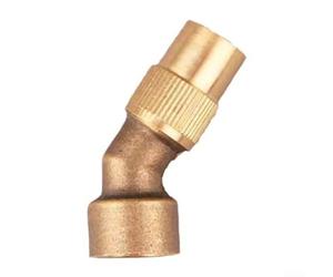 Buse de pulvérisation en cuivre réglable pour système d'irrigation de tuyau d'arrosage de serre agricole construction outil de nettoyage jaune 4,1 cm