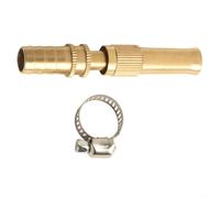 Buse de pulvérisation en cuivre robuste pour tuyau d'arrosage avec capacité haute pression pour l'irrigation de la pelouse, le lavage de voiture et le rinçage du sol (C)