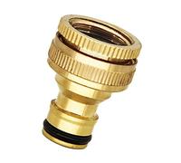 Buse de pulvérisation en laiton de 1,27 cm et 1,9 cm - Arroseur direct haute pression - Connecteur rapide - Tuyau d'arrosage à pression - En laiton massif - Raccord de jardin à fixer