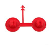 Buse de pulvérisation en mousse de polyuréthane pour isolation du plafond et des murs, pistolet à mousse PU réutilisable, 5,5 x 2 cm, rouge (lot de 1 et 5) (1 pièce)