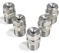 Buse de pulvérisation haute pression, Buse à cône complet grand angle en acier inoxydable 3/8, 120 degrés, Orifice 1.6-5.2mm, 5-10 pièces(5pcs,3/8 2.0mm (0.079 inches))