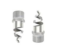 Buse de pulvérisation haute pression, Buse d'atomisation en spirale acier inoxydable argenté, 90 et 120 degrés, 1/4 à 2 pouces, 1 10 pièces(3/8 304 Stainless Steel,1pc)