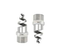 Buse de pulvérisation haute pression, Buse d'atomisation en spirale acier inoxydable argenté, 90 et 120 degrés, 1/4 à 2 pouces, 1 10 pièces(3/4 316 Stainless Steel,2pcs)
