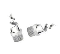 Buse de pulvérisation haute pression, Buse d'atomisation en spirale acier inoxydable argenté, 90 et 120 degrés, 1/4 à 2 pouces, 1 10 pièces(90°(1.2 Inch 316 Stainless Steel),1pc)
