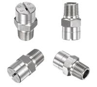 Buse de pulvérisation haute pression, Buse de nettoyeur haute pression for machine à laver à 65 degrés 1/8, 1/4, 3/8, 1/2 BSPT(No.20: 1/4 (2.8 Mm Aperture) 5pc)