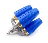 Buse de pulvérisation haute pression polyvalente pour lavage de voiture et irrigation de jardin Quadra Turbos Buse de tuyau d'arrosage Pulvérisateur de nettoyage extérieur Nettoyage de l'eau de