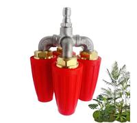 Buse de pulvérisation haute pression - Tête à quadruple | Unité de pointe de nettoyage puissante anti-fuite, ensemble de modules de pression d'eau robustes pour mur de pont, sol, voiture, terrasse