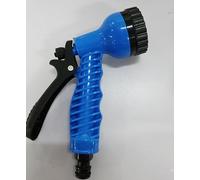 Buse de pulvérisation pour tuyau d'arrosage avec sept modes pour arroser sous pression et nettoyer la voiture, construction en plastique (bleu)