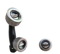 Buse de pulvérisation pour ventilateur - 10 cm - En ABS - Haute pression - Économie d'eau - Avec options de 1/2/3 trous pour l'humidification de serre, l'arrosage du jardin et le refroidissement