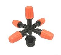 Buse de pulvérisation réglable avec cinq points de pulvérisation pour l'irrigation de la pelouse et le refroidissement par évaporation dans les patios et les espaces de vie extérieurs