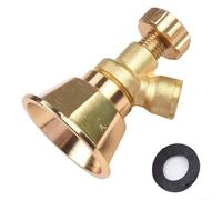 Buse de pulvérisation réglable en aluminium doré en forme d'éventail pour pulvérisateurs à dos 14 x 1,5 mm filetage accessoire d'irrigation de jardin pièce de rechange