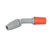 Buse de pulvérisation réglable en forme d'éventail pour pulvérisateurs à dos de 3 L/5 L/8 L, cône de rechange avec filetage de 6,35 mm, buse en plastique avec valve (orange)