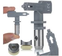 Rosfix Set Buse de Pulvérisation Hi-Flow 321 - Jet 15 cm, Haute Précision | Pour Peintures Extérieures | Compatible avec pistolet airless Graco, Wagner, Titan, etc.