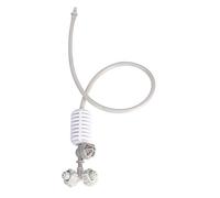 Buse de pulvérisation Suspendue, 4 têtes, pulvérisateur d'irrigation, Outil d'arrosage de Jardin, atomisation Haute efficacité pour Plantes de Serre, Gris Blanc PVC 16x16x3cm