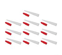 Buse de rechange en silicone pour tubes d'étanchéité avec couvercle à vis refermable conçue pour une utilisation avec des cartouches de mastic et des outils de calfeutrage