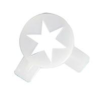Buse De Rechange for Machine À Crème Glacée, 2 Pièces, Capuchon Modélisation En Forme Flocons Neige, Pièce for, Accessoire Machines Service Doux, Diamètre Intérieur 29 Mm(Style 2)