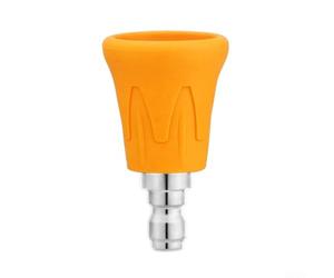 Buse de rechange pour nettoyeur haute pression avec couvercle de protection pour un nettoyage supérieur des allées et trottoirs (jaune)
