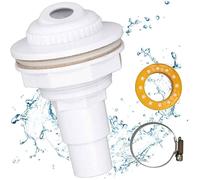 Buse de refoulement piscine 38/32 mm, entrée/sortie avec embout de tuyau, accessoire de vidange pour piscine, durable et pratique