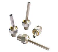 Buse de refroidissement en acier inoxydable 304, buse de refroidissement universelle 10 pièces, adaptée à diverses machines-outils, pulvérisation d'eau Straight pipe Aperture4.0mm 1/4"-length200mm