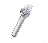 Buse de soudage à air chaud de 8 mm pour plastique PVC - Pointe carrée de rechange pour chalumeaux de soudage rapide, construction en alliage avec prévention des fuites d'air, (8 x 15 mm)