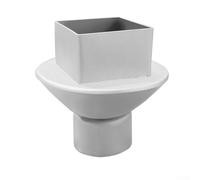 Buse de soudage pour 858 Series Square Wing - Circulation d'air uniforme - Conductivité thermique rapide TC4 Ti - Design en alliage - Facile à installer - Station de dessoudage de soudure (45 x 45 mm)