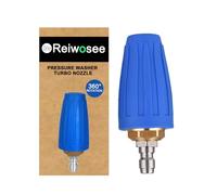 Buse de turbine rotative universelle pour Nettoyeur haute pression à eau, 035 buse nettoyeur haute pression, 4000 PSI, 1/4 raccord rapide buse de nettoyage à turbine rotative, Calibre 1.156 mm (Bleu)