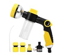 Buse de Tuyau d ' arrosage 8 Mod è Les r é glables avec Distributeur de sav | Modèles de pulvérisation flexibles et débit réglable pour le lavage de voiture, le bain des chiens et le nettoyage de la mais