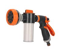 Buse de Tuyau D'arrosage, 8 Modes de Pulvérisation, Pistolet Pulvérisateur de Mousse Haute Pression, Buse de Pulvérisation de Tuyau d'eau, Bouteille de Pulvérisation Savon Pistolet à Mousse(Rear)