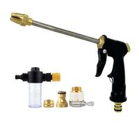 Buse de tuyau d'arrosage - Balayage réglable, baguette turbo portable, finition résistante à la rouille | Système de connexion facile avec performance anti-fuite pour cour, terrasse, jardin, paysage