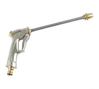 Buse de tuyau d'arrosage en laiton robuste avec construction en métal et plusieurs modes de pulvérisation pour des applications d'arrosage et de nettoyage efficaces (vol à longue bouche)