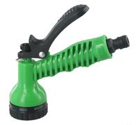 Buse de tuyau d'arrosage haute pression avec sept modes de pulvérisation pour un arrosage efficace des plantes et un lavage de véhicule, facile à installer, vert