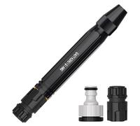 Buse de Tuyau d'arrosage Haute Pression - avec Surpresseur 3 Jets Réglables | Embout Puissant pour Eau - pour Lavage De Voiture, Nettoyage Maison, Arrosage Jardin, Terrasse, Patio Et Cour