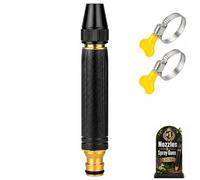 Buse De Tuyau D'arrosage Haute Pression, Buse De Balayeuse À Jet, Pistolet À Eau Puissant 10x À Usage Domestique, Avec 3 Modes De Pulvérisation, For Le Lavage De Voiture(1psc)