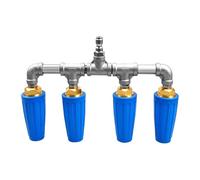 Buse de tuyau d'arrosage haute pression | Pulvérisateur d'eau en acier inoxydable | Buse haute pression pour le nettoyage de la maison, l'arrosage, le jardinage, la terrasse, le balcon, la cour, le