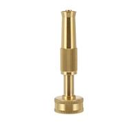 Buse de Tuyau D'arrosage Réglable 1/4 Pouce en Laiton, Or | Rotation Filetée, Pression D’eau Ajustable, Joint Anti-fuite, Rondelle D’arrêt Incluse pour Voiture et Fleurs