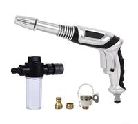 Buse de tuyau d'arrosage réglable avec 3 modes de pulvérisation, y compris jet direct, parapluie et douche pour une utilisation efficace en extérieur (B)