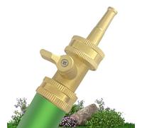 Buse de tuyau en laiton | Fournitures de jardinage antidérapantes et robustes avec valve - Buses de tuyau d'arrosage | Pour le jardinage, le lavage de voiture, l'extérieur, la maison, le robinet, le