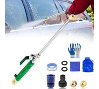 Buse de tuyau haute pression, fixation de tuyau haute pression pour tuyau d'arrosage, baguette de nettoyeur haute pression portable, pour tuyau d'arrosage, voitures, allées et terrasses (E)