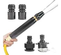 Buse de tuyau haute pression multifonction avec 3 modes de pulvérisation | Buse de pulvérisation d'eau pour tuyaux d'arrosage pour jardin, pelouse, terrasse, balcon, lavage de voiture et nettoyage de